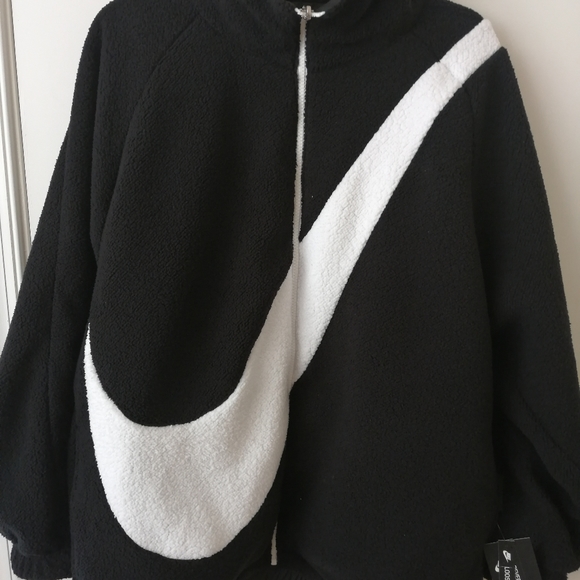 Nike Big Swoosh Reversible Jacket Sherpa - Picture 9 of 14